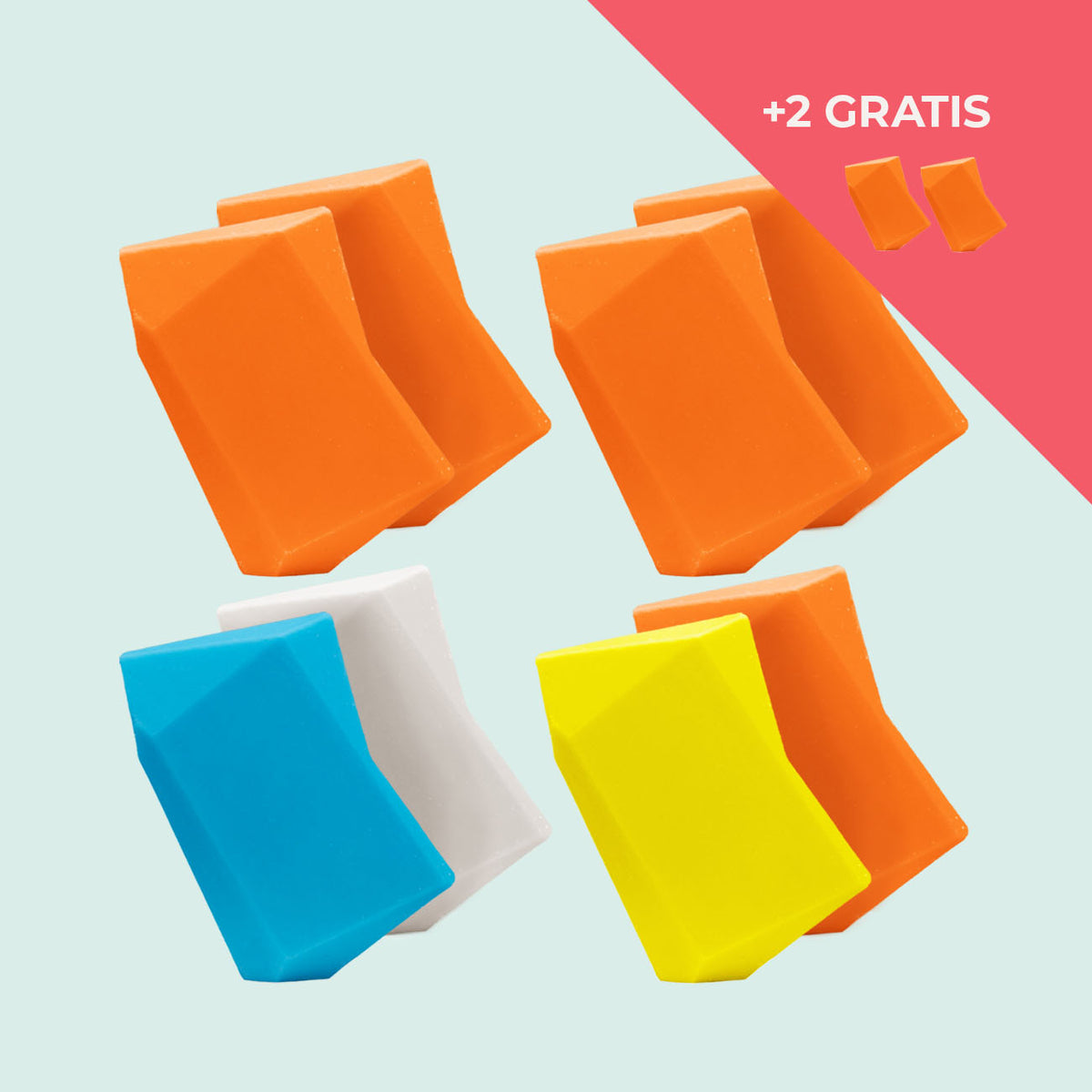 Festes Shampoo Vorratsset. 8 Feste Shampoo & Duschgel inkl. 2 Gratis Feste Shampoo & Duschgel
