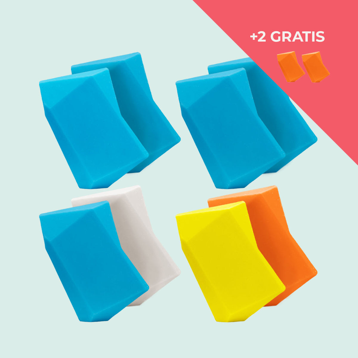 Festes Shampoo Vorratsset. 8 Feste Shampoo & Duschgel inkl. 2 Gratis Feste Shampoo & Duschgel