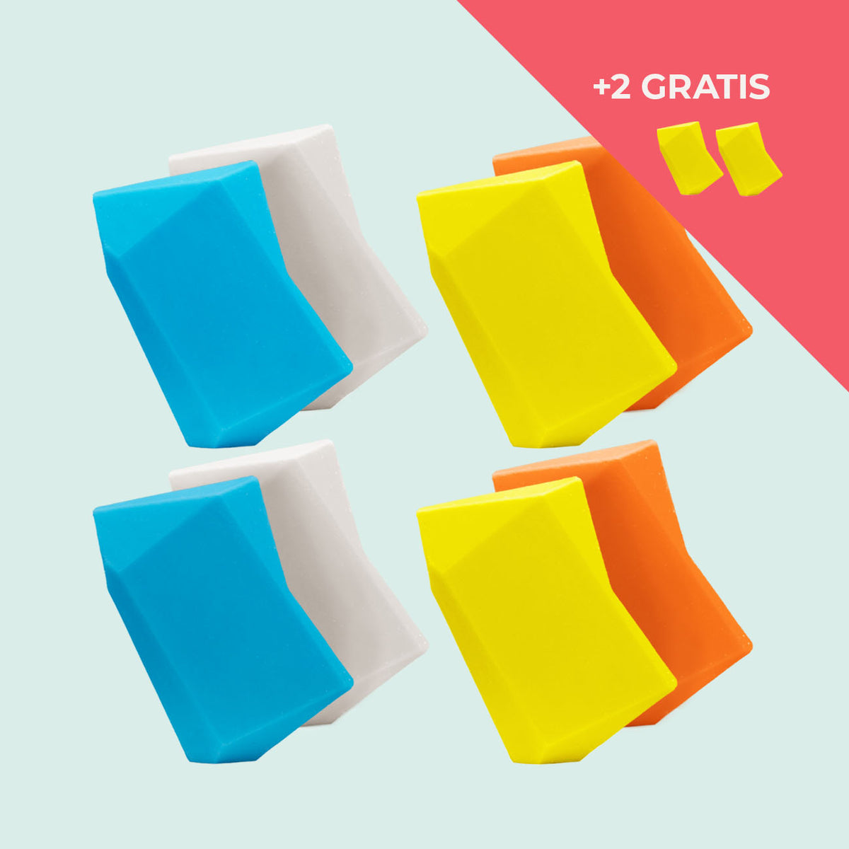 Festes Shampoo Vorratsset. 8 Feste Shampoo & Duschgel inkl. 2 Gratis Feste Shampoo & Duschgel