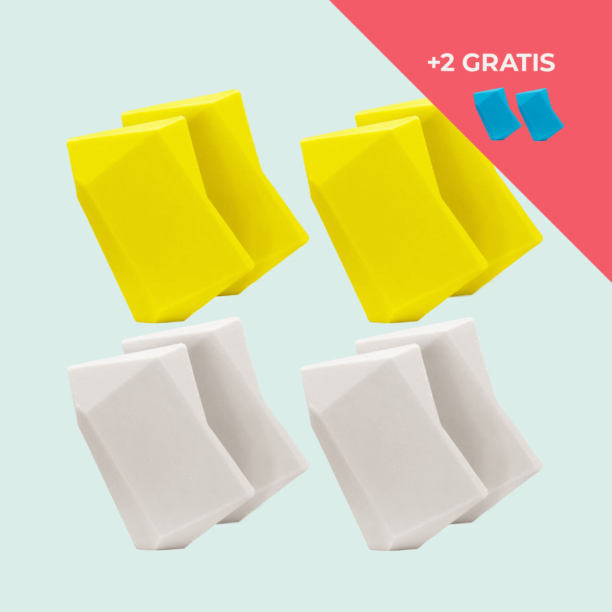Festes Shampoo Vorratsset. 8 Feste Shampoo & Duschgel inkl. 2 Gratis Feste Shampoo & Duschgel
