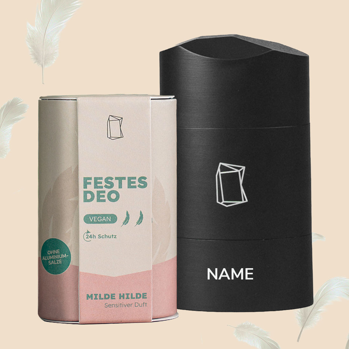 Festes Deo mit Refill Verpackung