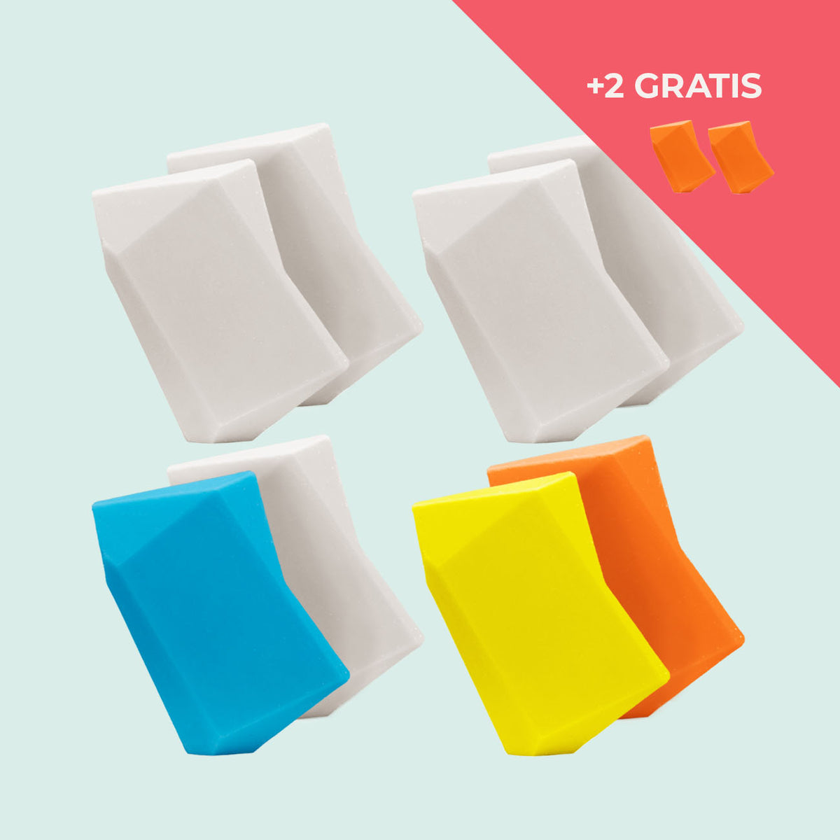 Festes Shampoo Vorratsset. 8 Feste Shampoo & Duschgel inkl. 2 Gratis Feste Shampoo & Duschgel