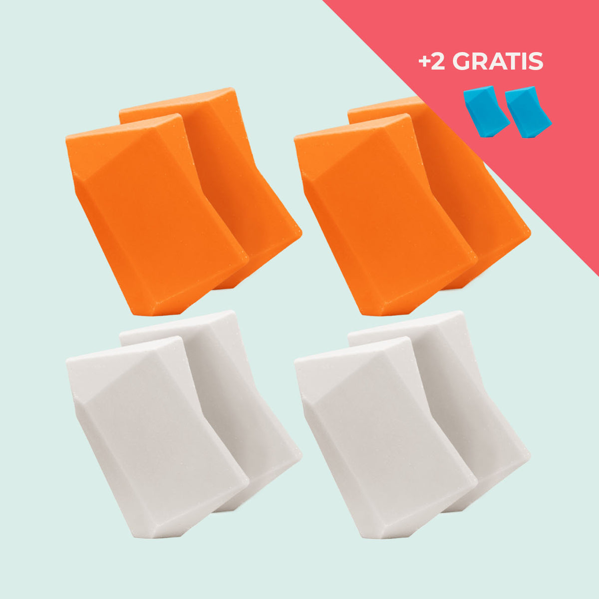 Festes Shampoo Vorratsset. 8 Feste Shampoo & Duschgel inkl. 2 Gratis Feste Shampoo & Duschgel