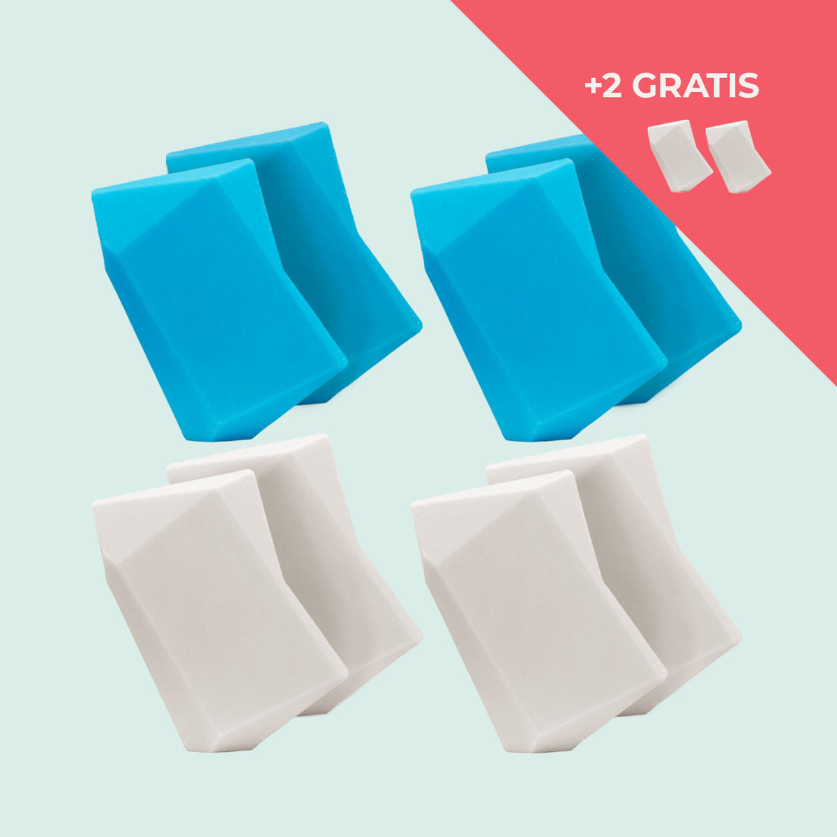 Festes Shampoo Vorratsset. 8 Feste Shampoo & Duschgel inkl. 2 Gratis Feste Shampoo & Duschgel