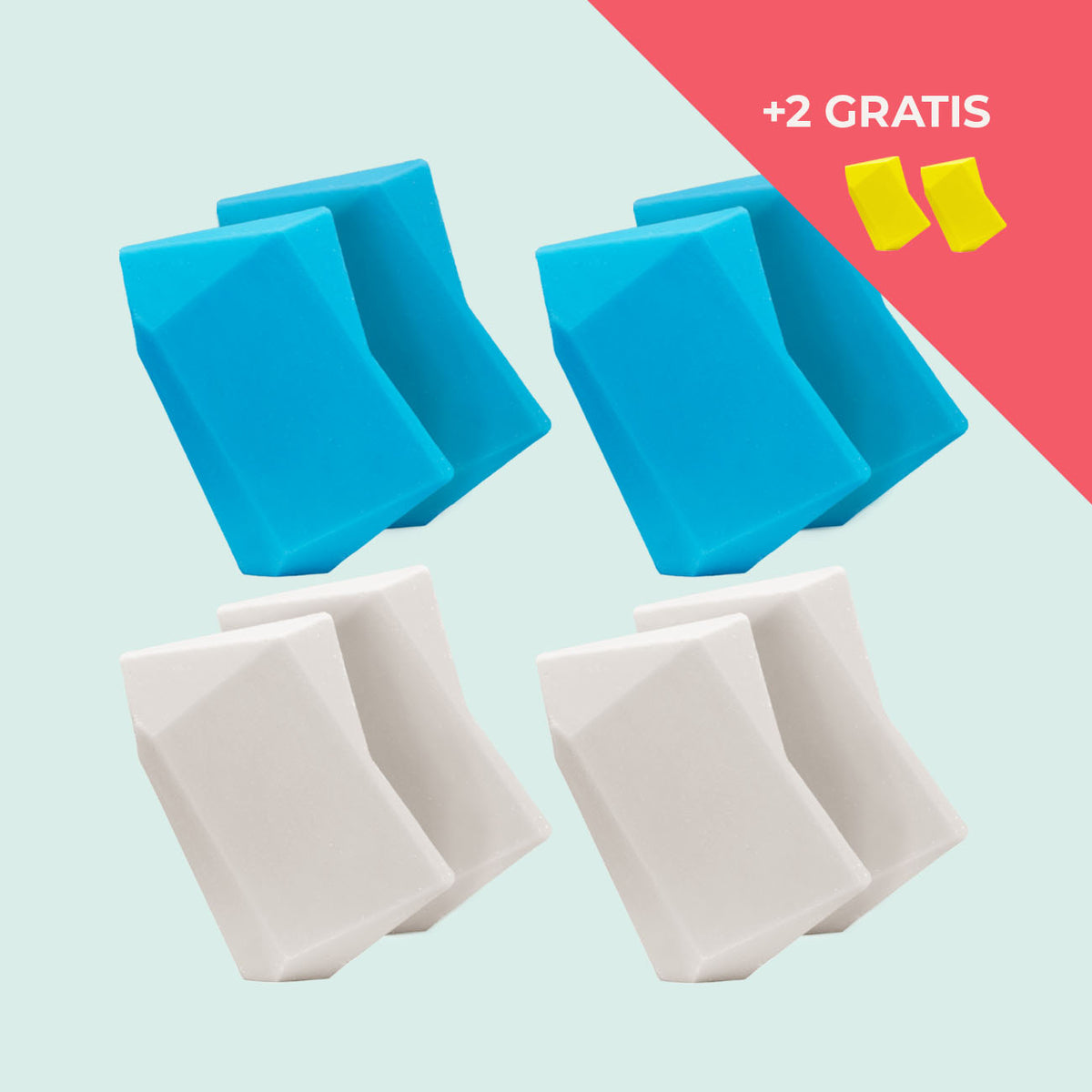 Festes Shampoo Vorratsset. 8 Feste Shampoo & Duschgel inkl. 2 Gratis Feste Shampoo & Duschgel