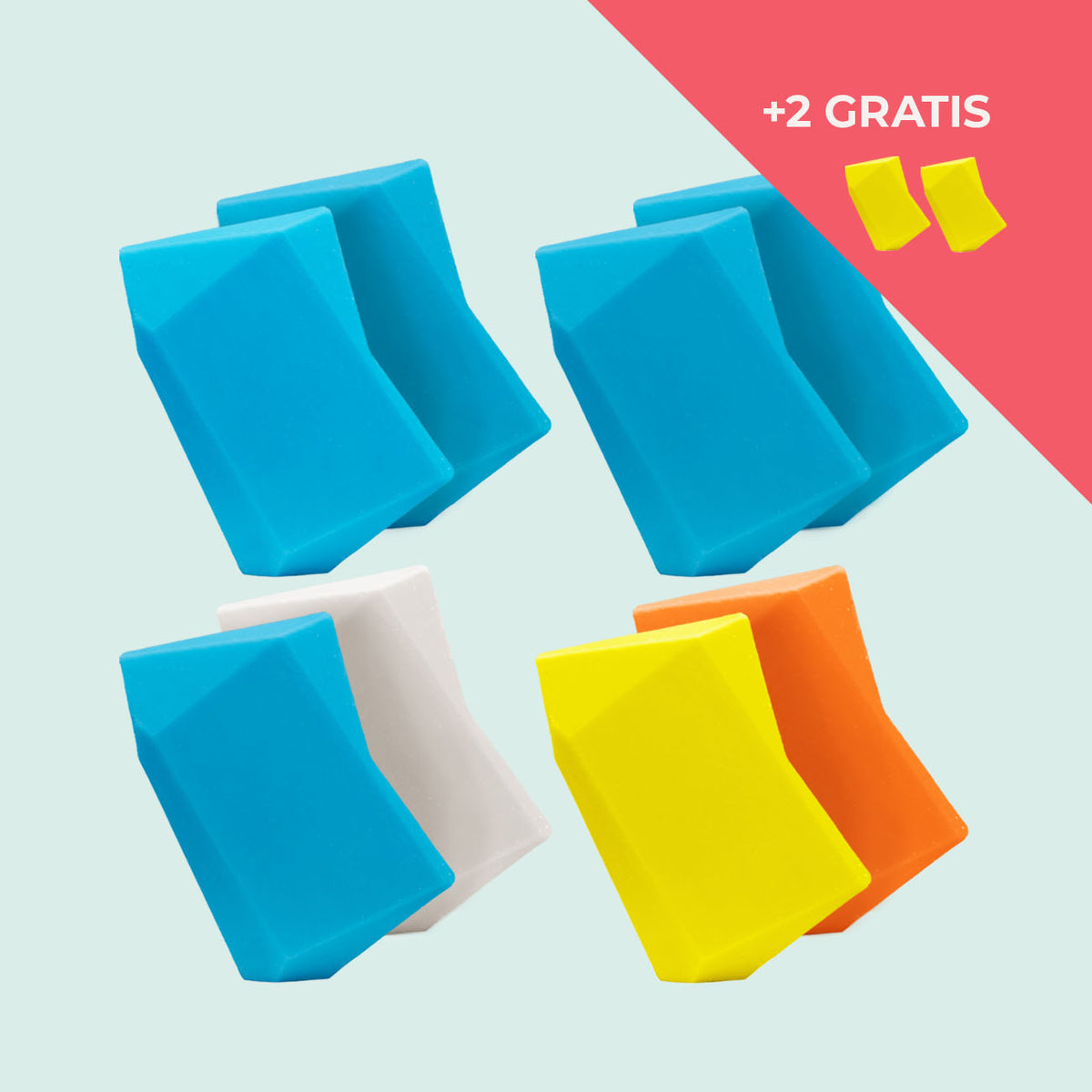 Festes Shampoo Vorratsset. 8 Feste Shampoo & Duschgel inkl. 2 Gratis Feste Shampoo & Duschgel