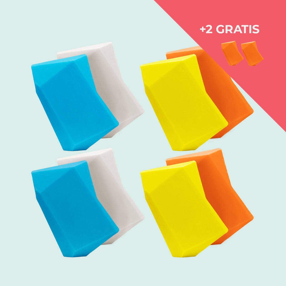 Festes Shampoo Vorratsset. 8 Feste Shampoo & Duschgel inkl. 2 Gratis Feste Shampoo & Duschgel