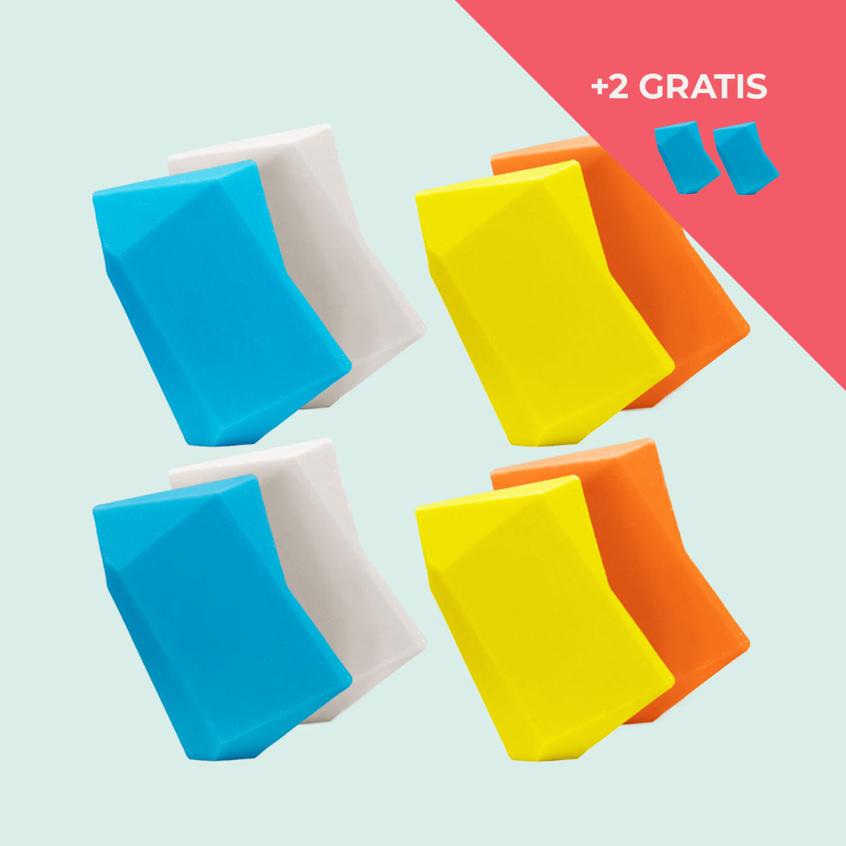 Festes Shampoo Vorratsset. 8 Feste Shampoo & Duschgel inkl. 2 Gratis Feste Shampoo & Duschgel