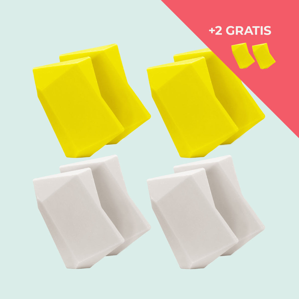 Festes Shampoo Vorratsset. 8 Feste Shampoo & Duschgel inkl. 2 Gratis Feste Shampoo & Duschgel