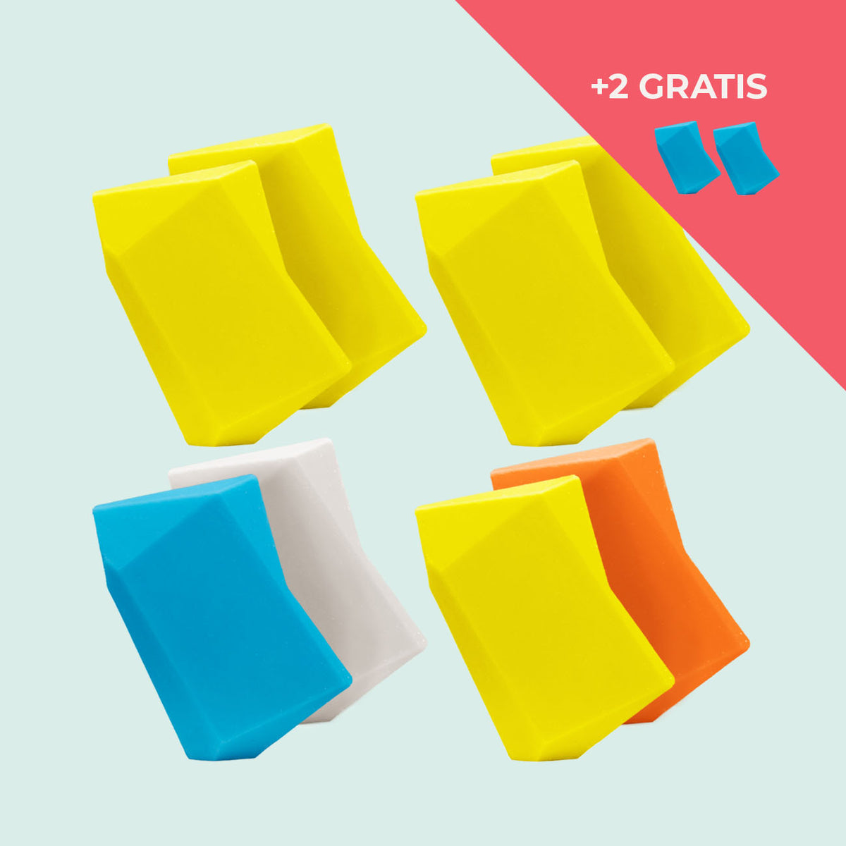 Festes Shampoo Vorratsset. 8 Feste Shampoo & Duschgel inkl. 2 Gratis Feste Shampoo & Duschgel