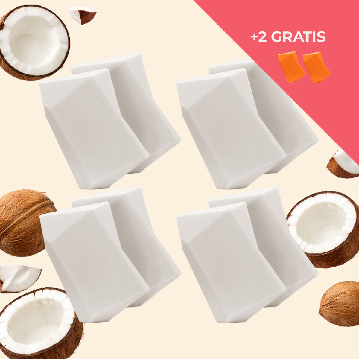 Festes Shampoo Vorratsset. 8 Feste Shampoo & Duschgel inkl. 2 Gratis Feste Shampoo & Duschgel