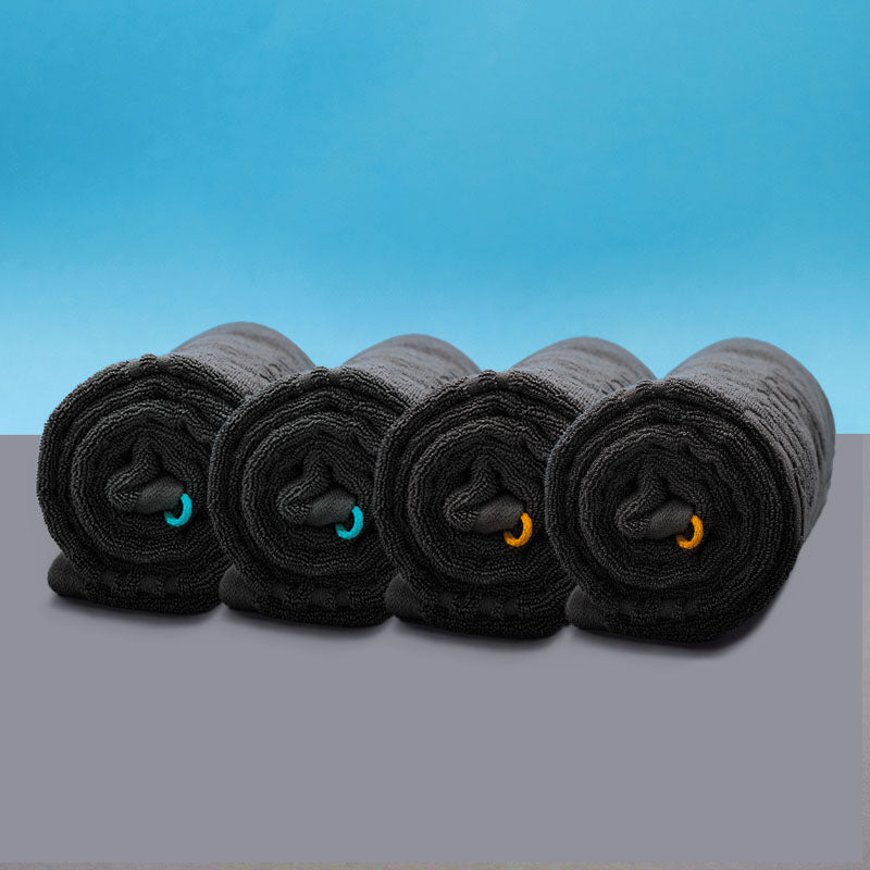 FRCOLOR Duschtuch-Set Mit Rückenschrubber & Badehandschuh – PE-Material, Für Gründliche Körperreinigung